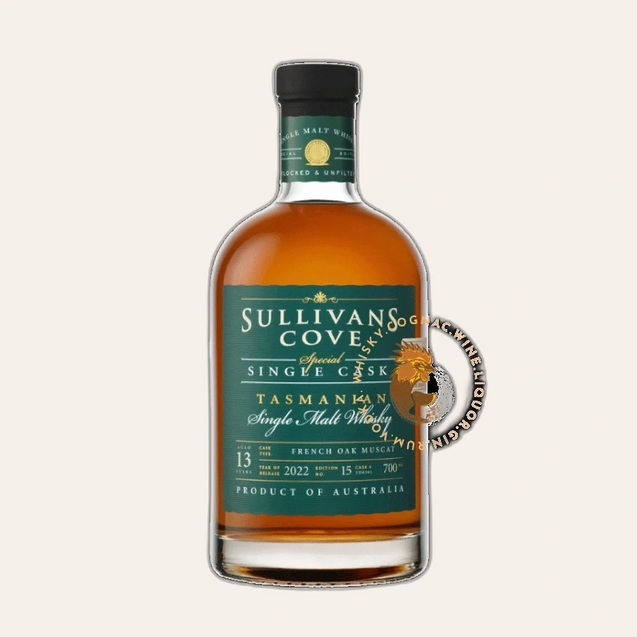 Rượu Whisky Úc Sullivans Cove 13 Year Old Special Cask No. 15 French Oak Ex-Muscat