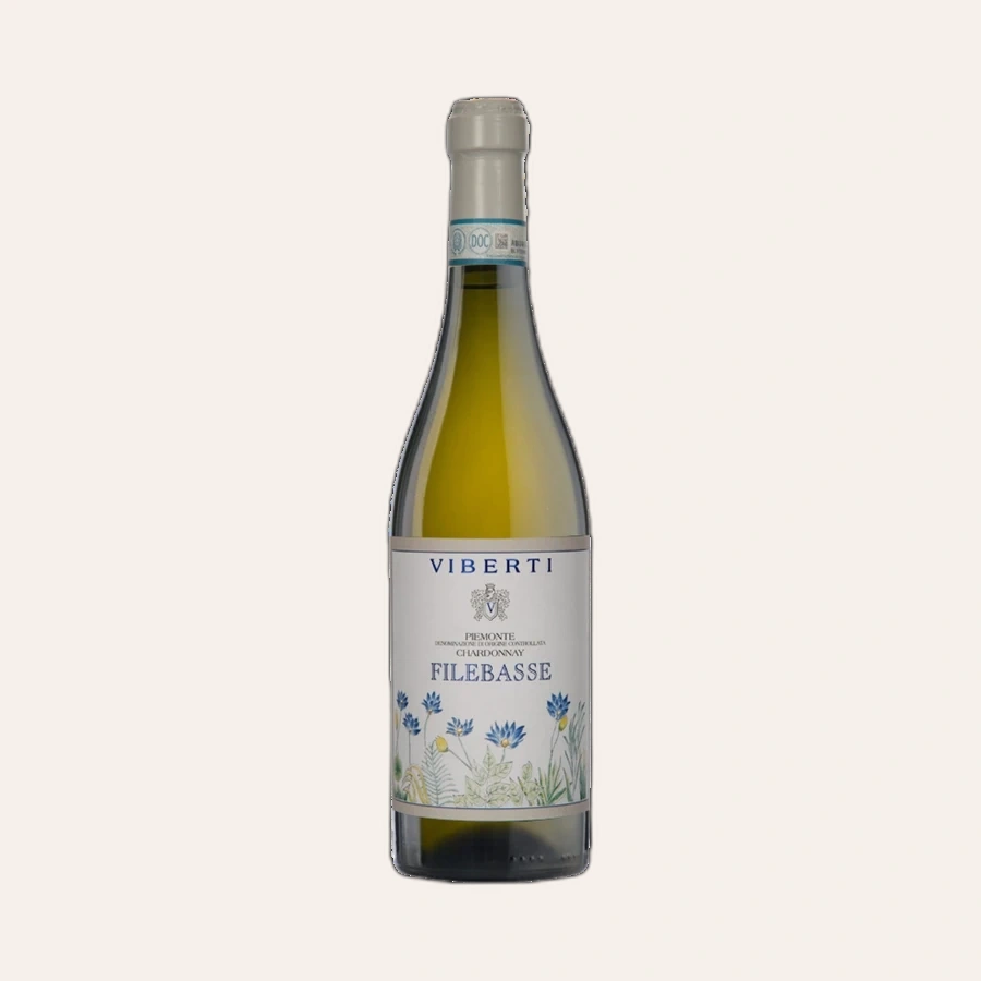 Rượu Vang Trắng Ý Viberti Piemonte Chardonnay Filebasse DOC