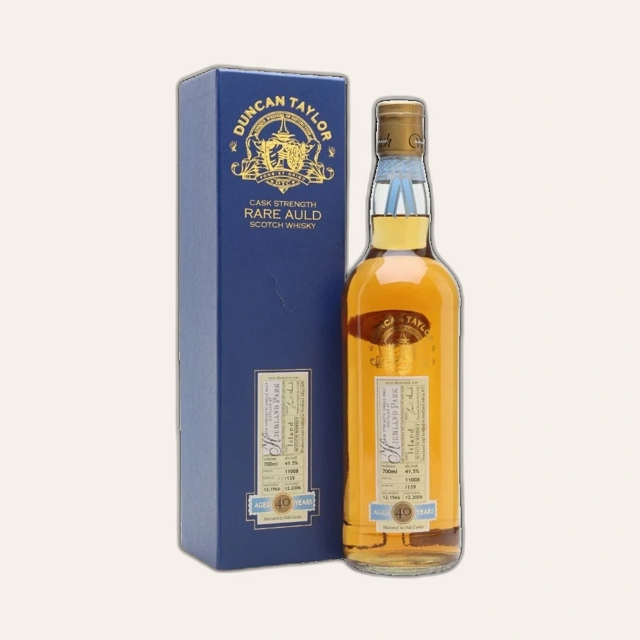 Rượu Whisky Highland Park 40 Year Old Cask Strength Rare Auld Duncan Taylor 1966