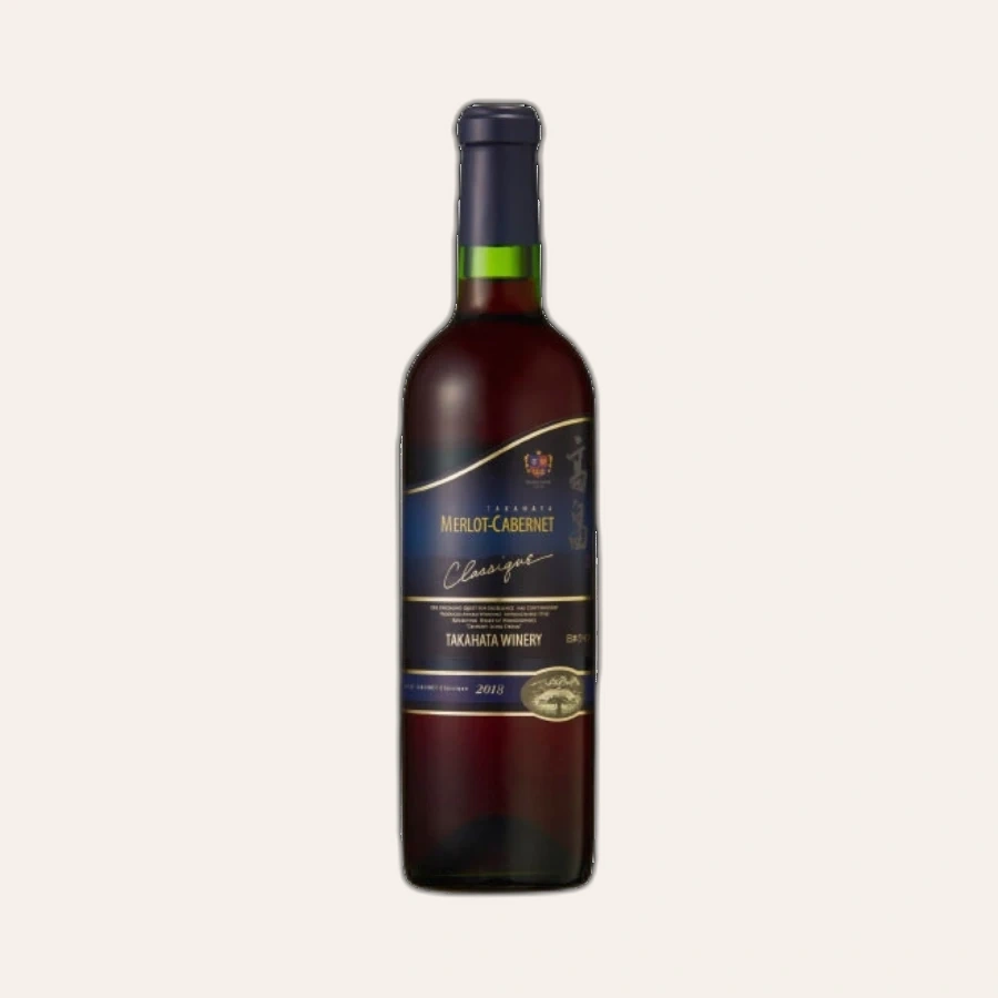 Rượu Vang Đỏ Nhật Bản Takahata Classique Merlot & Cabernet 2018