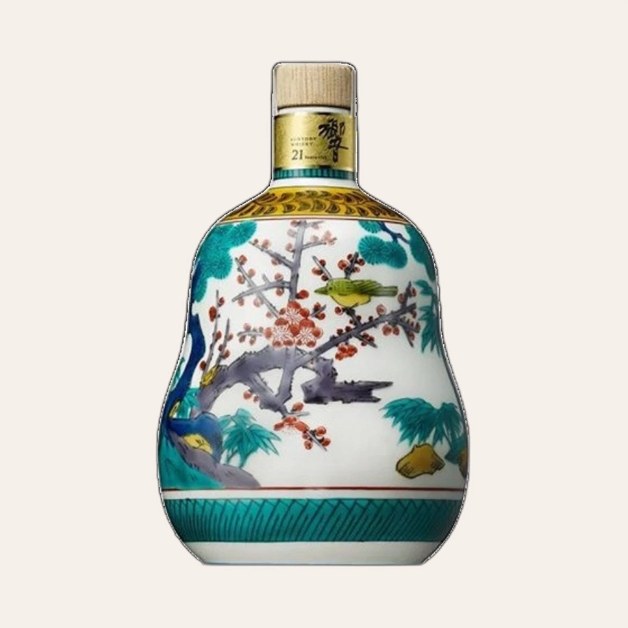 Rượu Whisky Nhật Hibiki 21 Year Old Kutani Ceramic Decanter 2004 Release