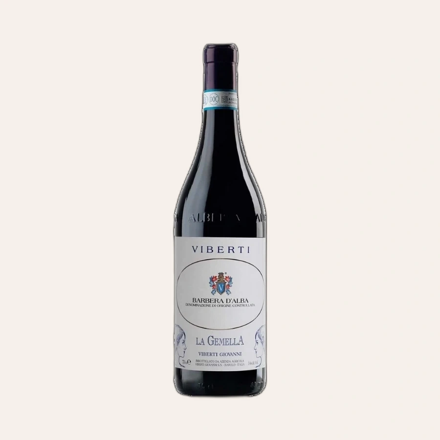 Rượu Vang Đỏ Ý Viberti La Gemella Barbera D'Alba DOC