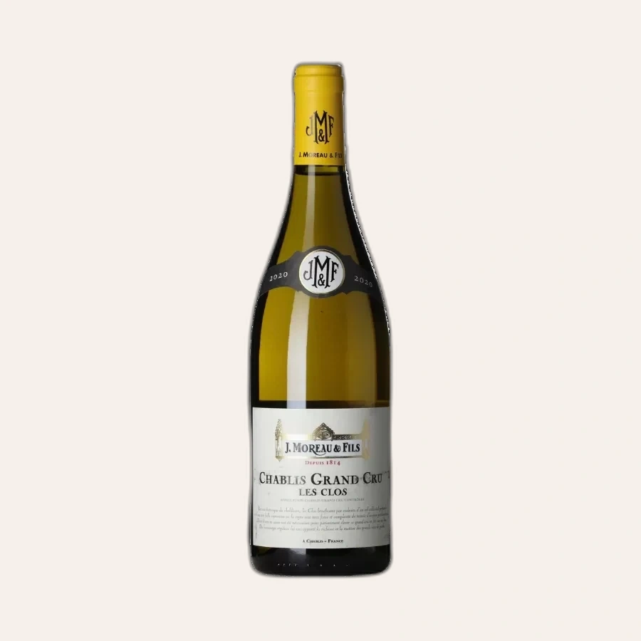 Rượu Vang Trắng Pháp J.Moreau & Fils Chablis Grand Cru Les Clos 2022