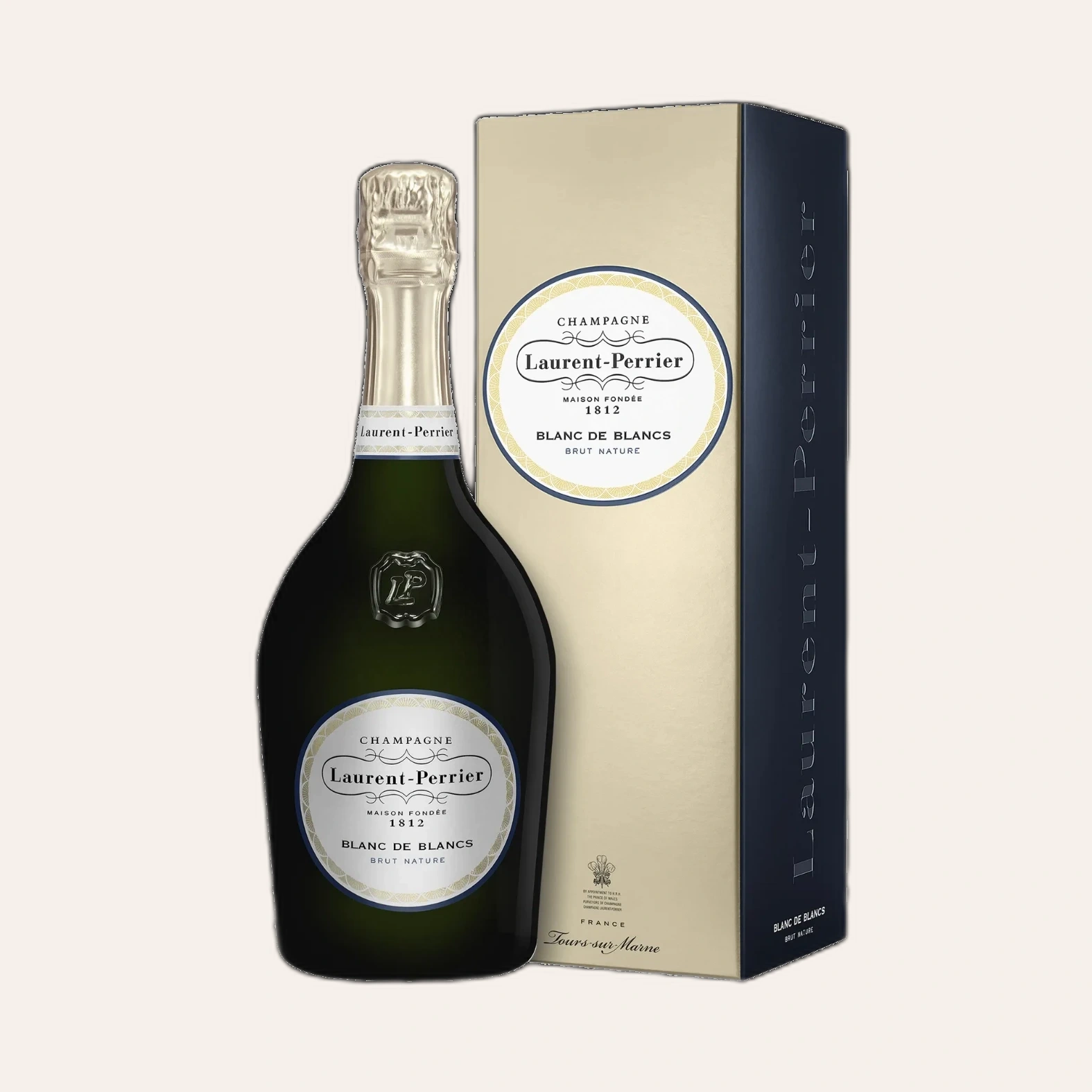 Rượu Champagne Pháp Laurent Perrier Blanc de Blancs Brut Nature Kèm Hộp