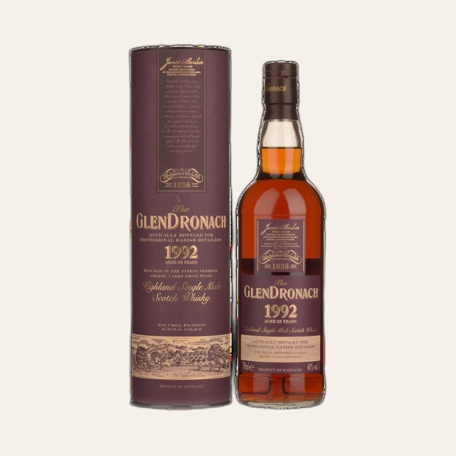Rượu Whisky Glendronach 25 Year Old Danish Exclusive 1992