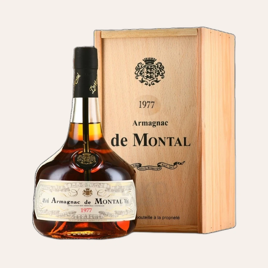 Rượu Brandy Pháp De Montal Bas Armagnac 1977