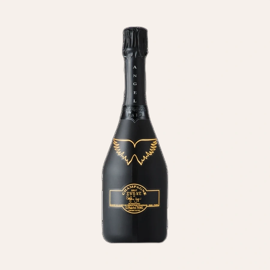 Rượu Champagne Pháp Angel Champagne NV Brut Halo Yellow