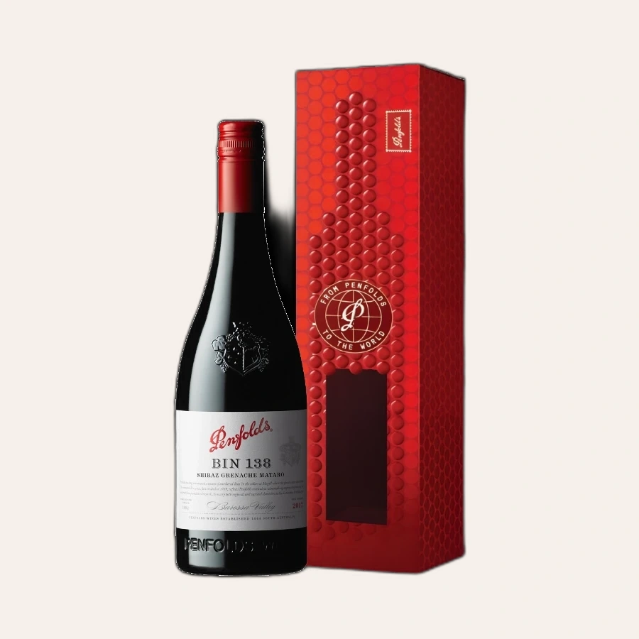 Rượu Vang Đỏ Úc Penfolds Bin 138 Hộp Quà Tết 2026