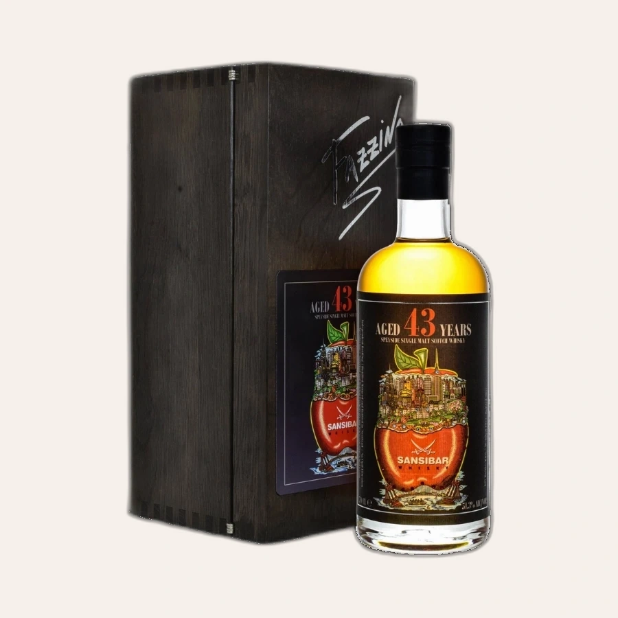 Rượu Whisky Sansibar 43 Year Old 1973 Charles Fazzino