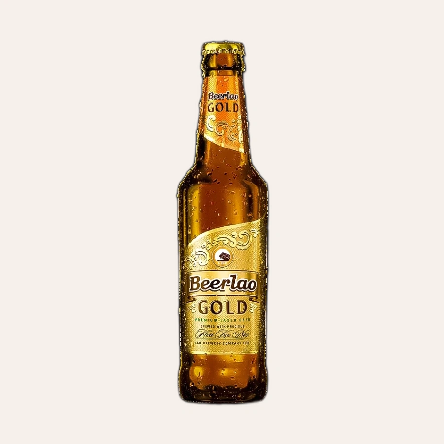 Bia Lào Beerlao Gold Lager 5% 330ml