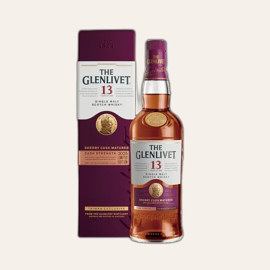 Rượu Whisky Glenlivet 13 Year Old Sherry Cask Strength 2025 Limited Edition