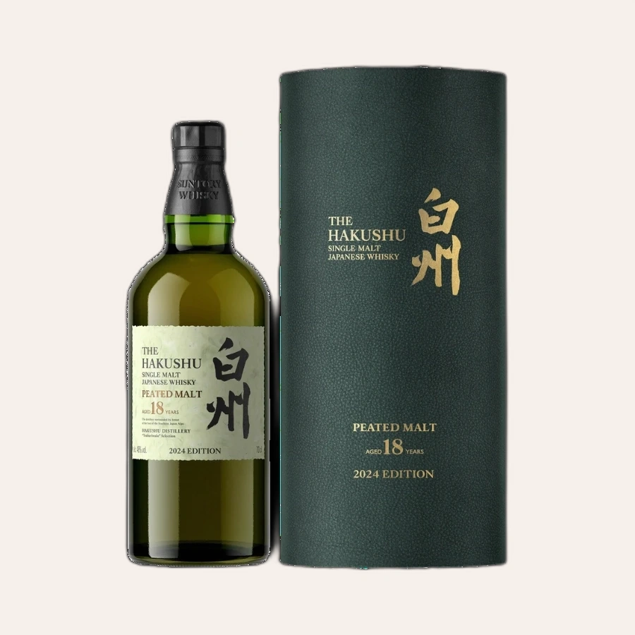 Rượu Whisky Nhật Hakushu 18 Year Old Peated Single Malt Tsukuriwake 2024 Edition