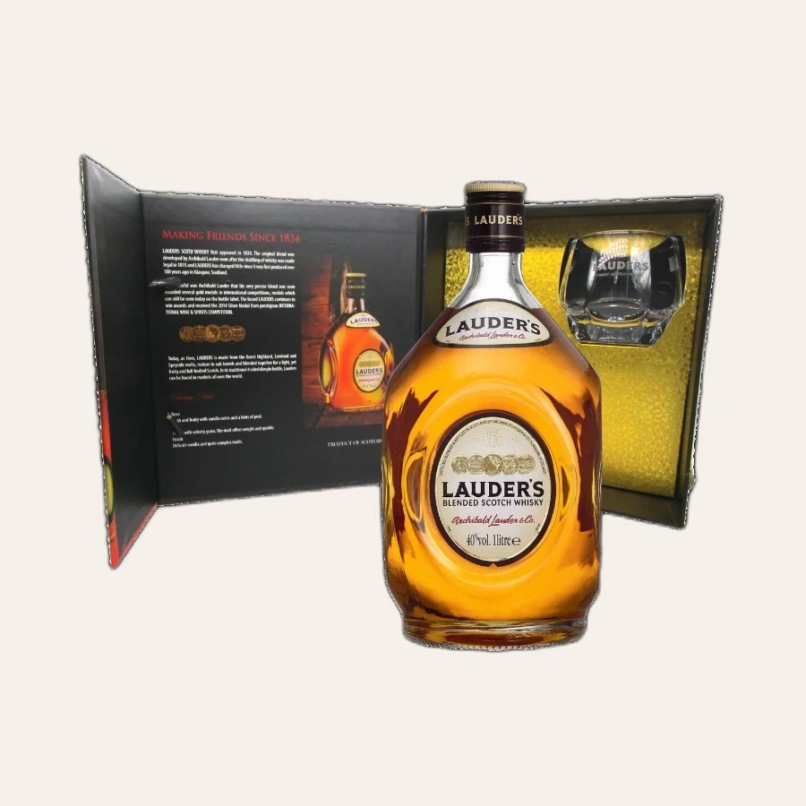 Rượu Whisky Lauder's Gold Gift Box