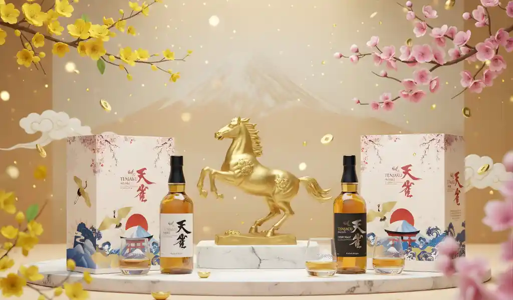 Quà Tặng Rượu Tết 2026: Vẻ Đẹp Của Thiết Kế Hộp Quà Tenjaku