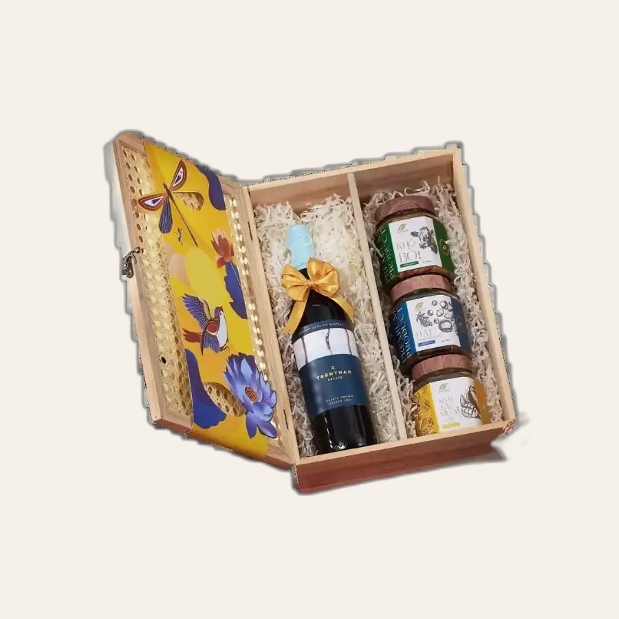 Rượu Vang Đỏ Úc Trentham Estate Shiraz Hộp Quà Tết 2025