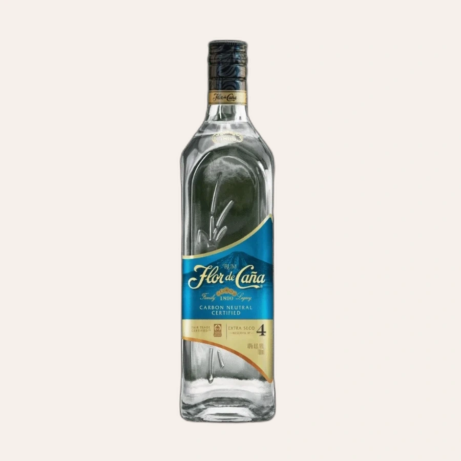 Rượu Rum Nicaragua Flor De Cana 4 Year Old White