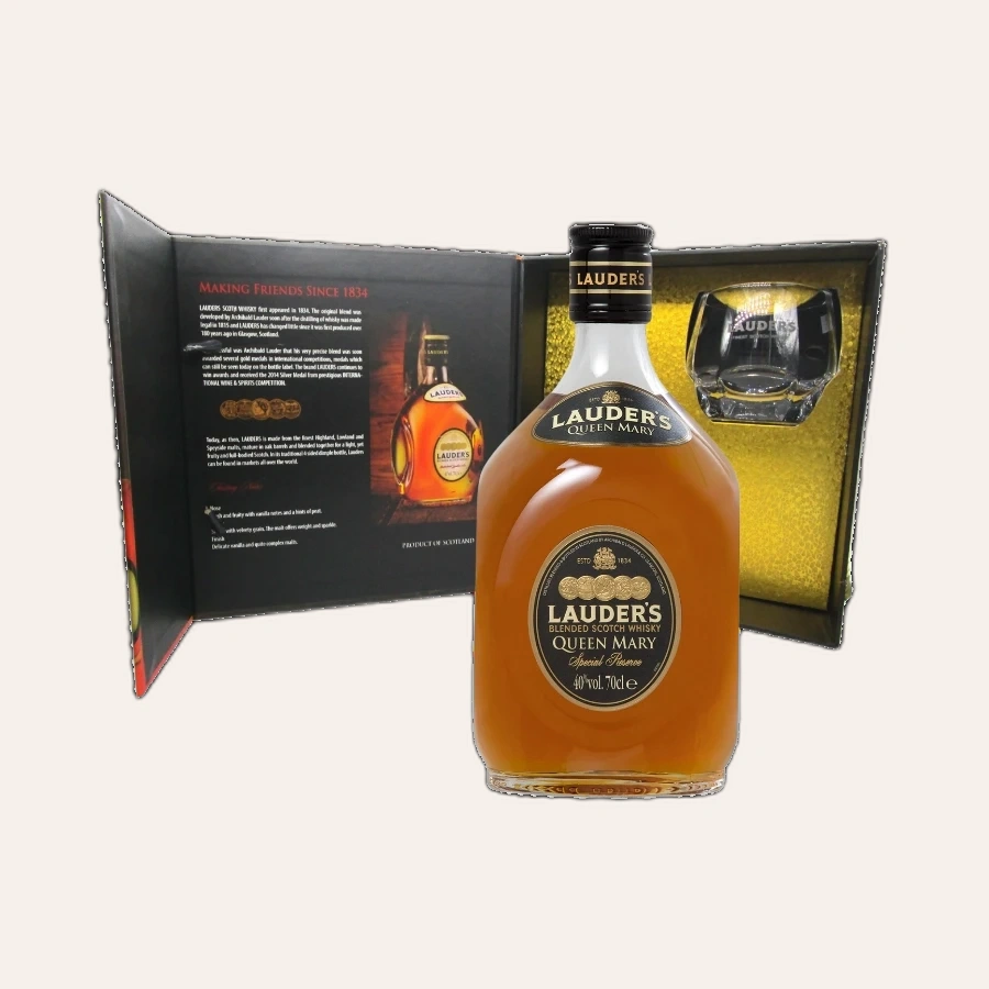 Rượu Whisky Lauder's Queen Mary Gift Box