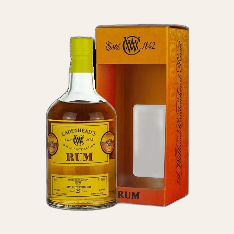 Rượu Rum Guyana Uitvlugt 25 Year Old Cadenhead
