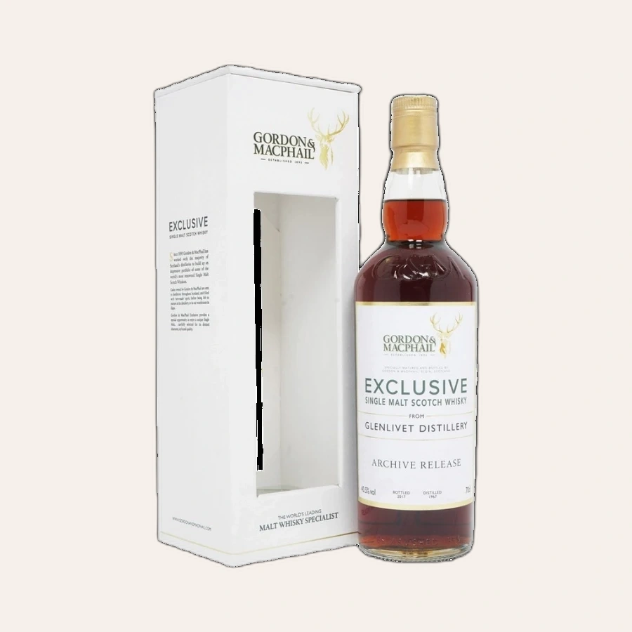 Rượu Whisky Glenlivet 49 Year Old Cask 7124 Gordon & Macphail 1967