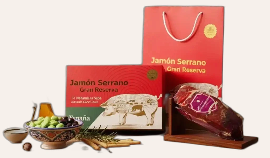 Hộp Quà Serrano Gran Reserva Đùi Sau Không Xương Giá Mềm