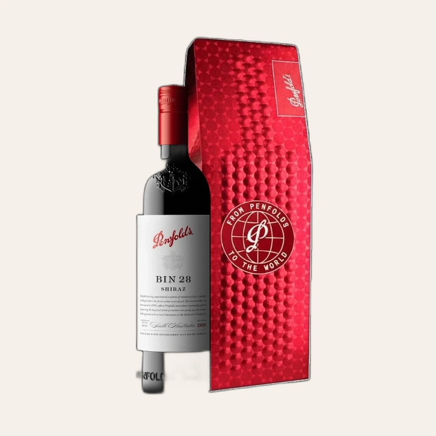 Rượu Vang Đỏ Úc Penfolds Bin 28 Hộp Quà Tết 2026