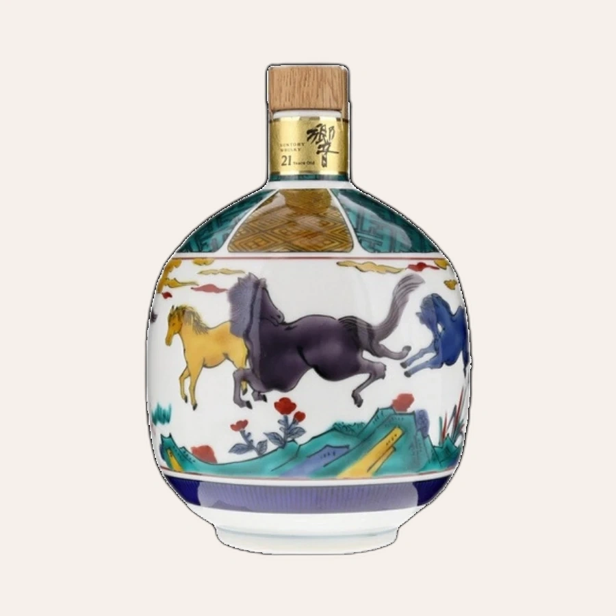 Rượu Whisky Nhật Hibiki 21 Year Old Kutani Ceramic Decanter 2001 Release