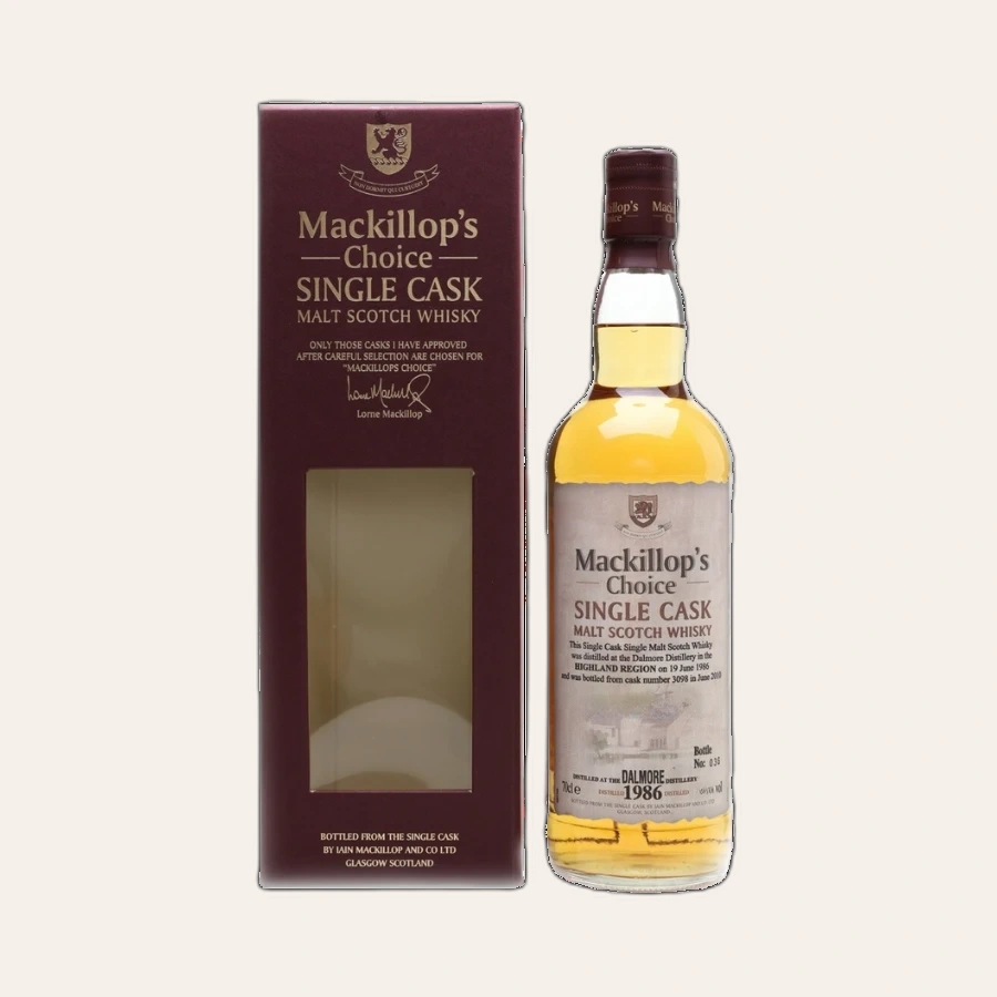 Rượu Whisky Dalmore 27 Year Old Cask Strength Mackillop's Choice 1986