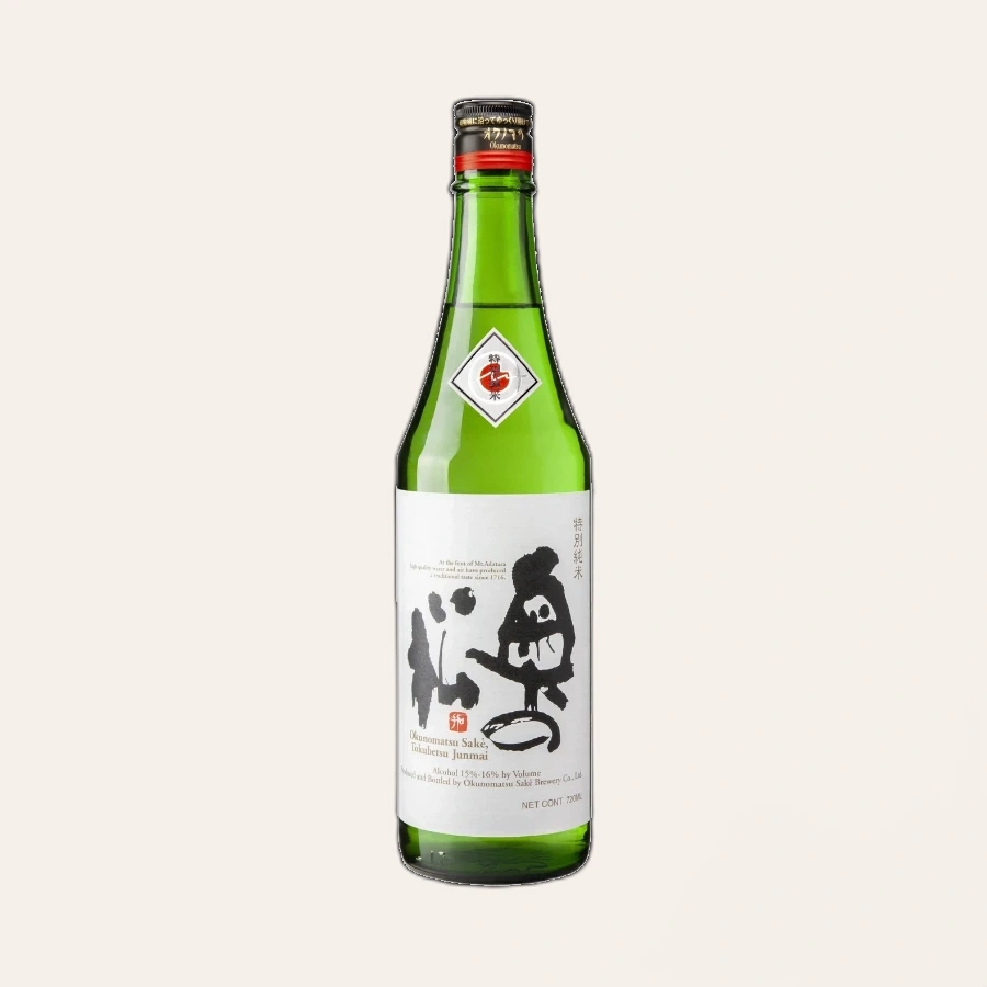Rượu Sake Nhật Bản Okunomatsu Tokubetsu Junmai