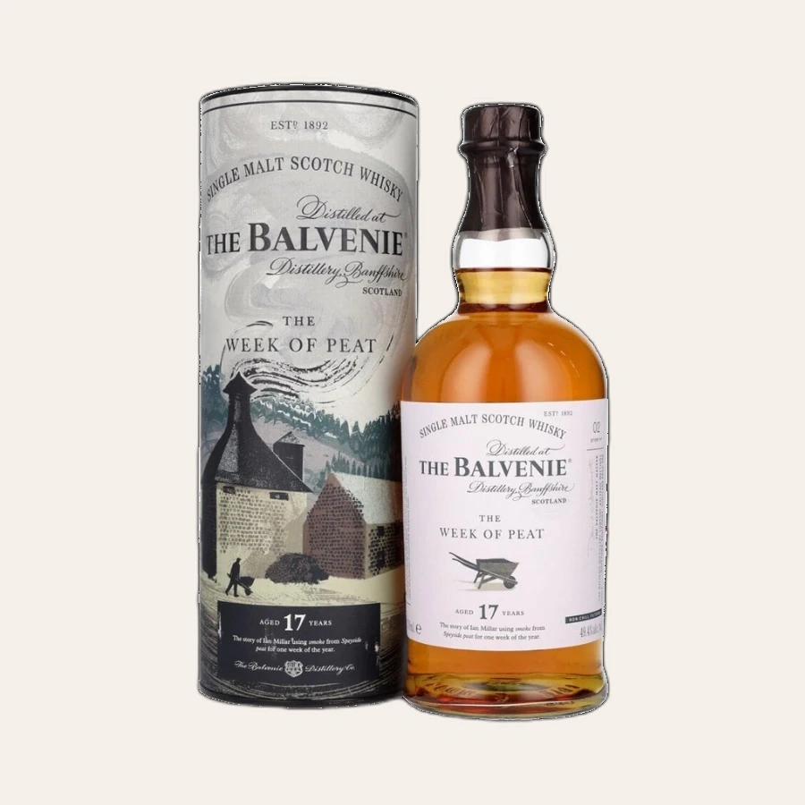 Rượu Whisky Balvenie 17 Year Old The Week of Peat