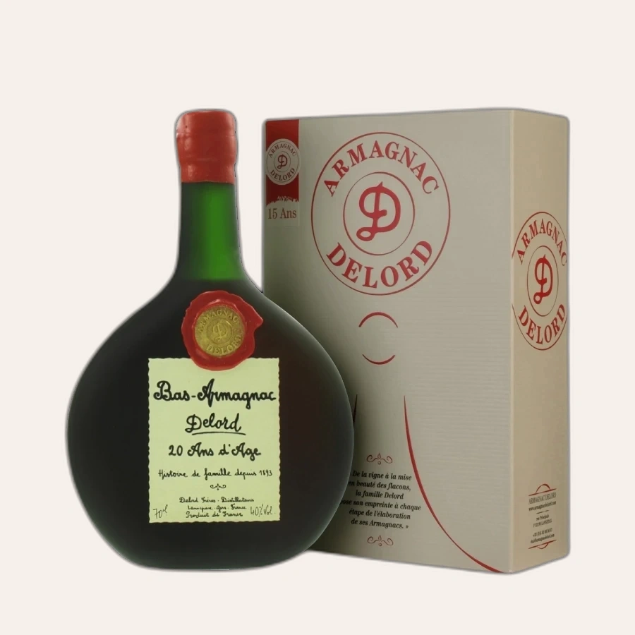 Rượu Brandy Pháp Armagnac Delord 20 Years Old