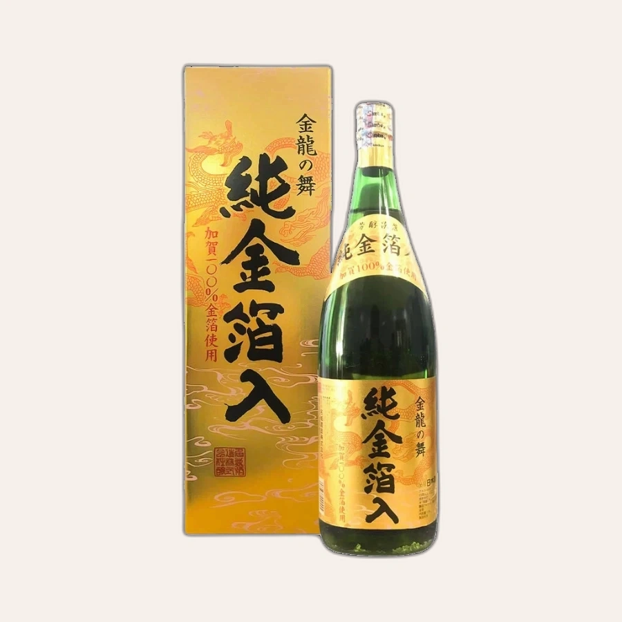 Rượu Sake Nhật Bản Vảy Vàng Meijio Kinryu No Mai Junkinpakuri Magnum 1.8L