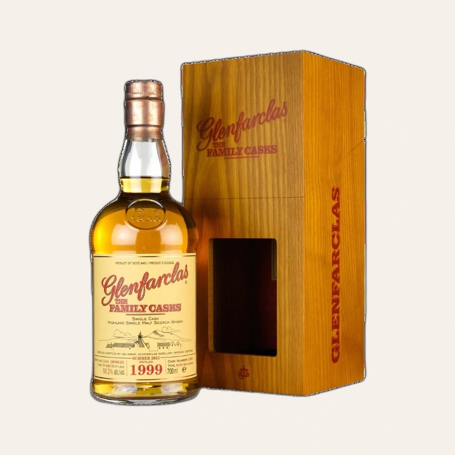 Rượu Whisky Glenfarclas 22 Year Old Family Casks 1999