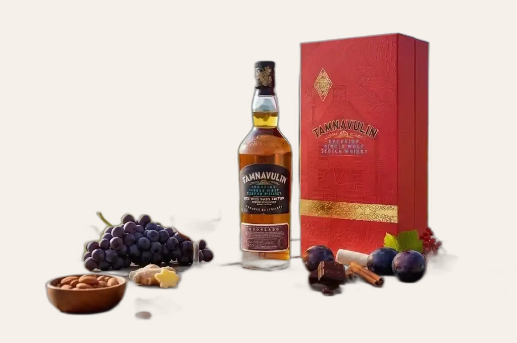 Whisky Tamnavulin Red Wine Cask Hộp Quà Tết 2026 Mượt Mà