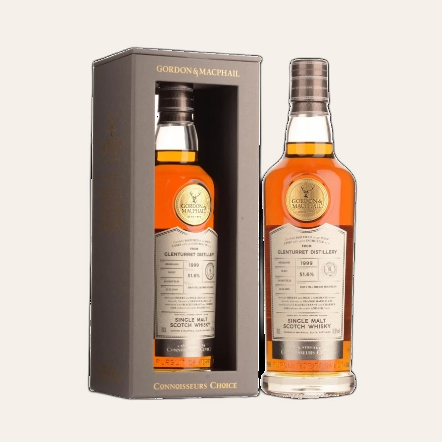 Rượu Whisky Connoisseurs Choice Glenturret 18 Year Old Gordon & Macphail 1999