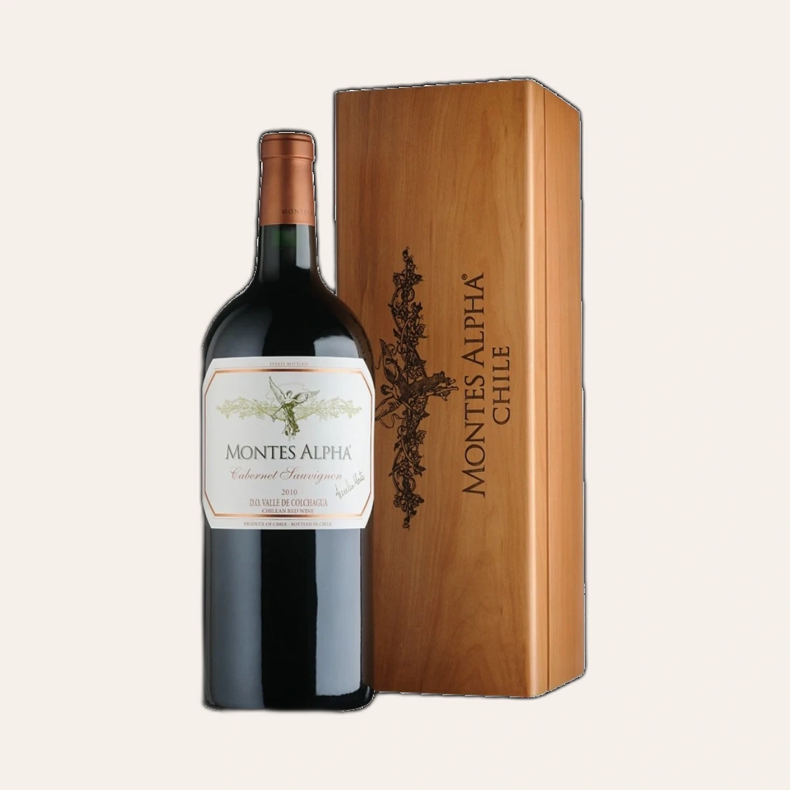 Rượu Vang Đỏ Chile Montes Alpha Cabernet Sauvignon 3000ml wooden box