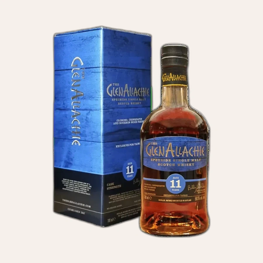 Rượu Whisky Glenallachie 11 Year Old Oloroso Chinquaoin and Bourbon Wood Finish Cask Strength Exclusive for Taiwan