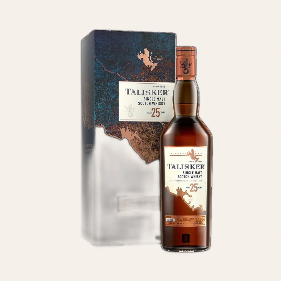 Rượu Whisky Talisker 25 Year Old Mẫu Mới