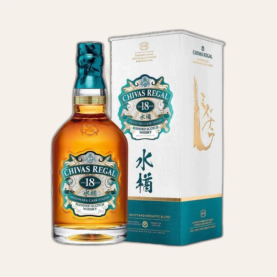 Rượu Whisky Chivas 18 Year Old Mizunara Cask Finish