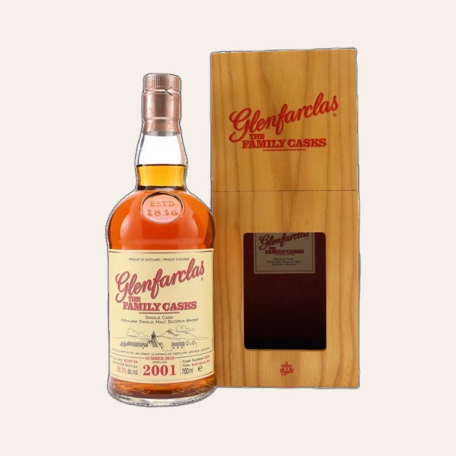 Rượu Whisky Glenfarclas 17 Year Old Family Casks 2001