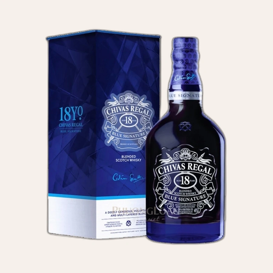 Rượu Whisky Chivas 18 Year Old Blue Signature