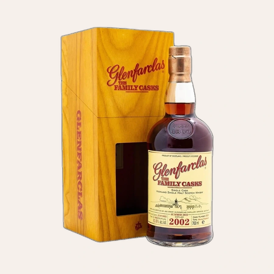 Rượu Whisky Glenfarclas 20 Year Old Family Casks 2002