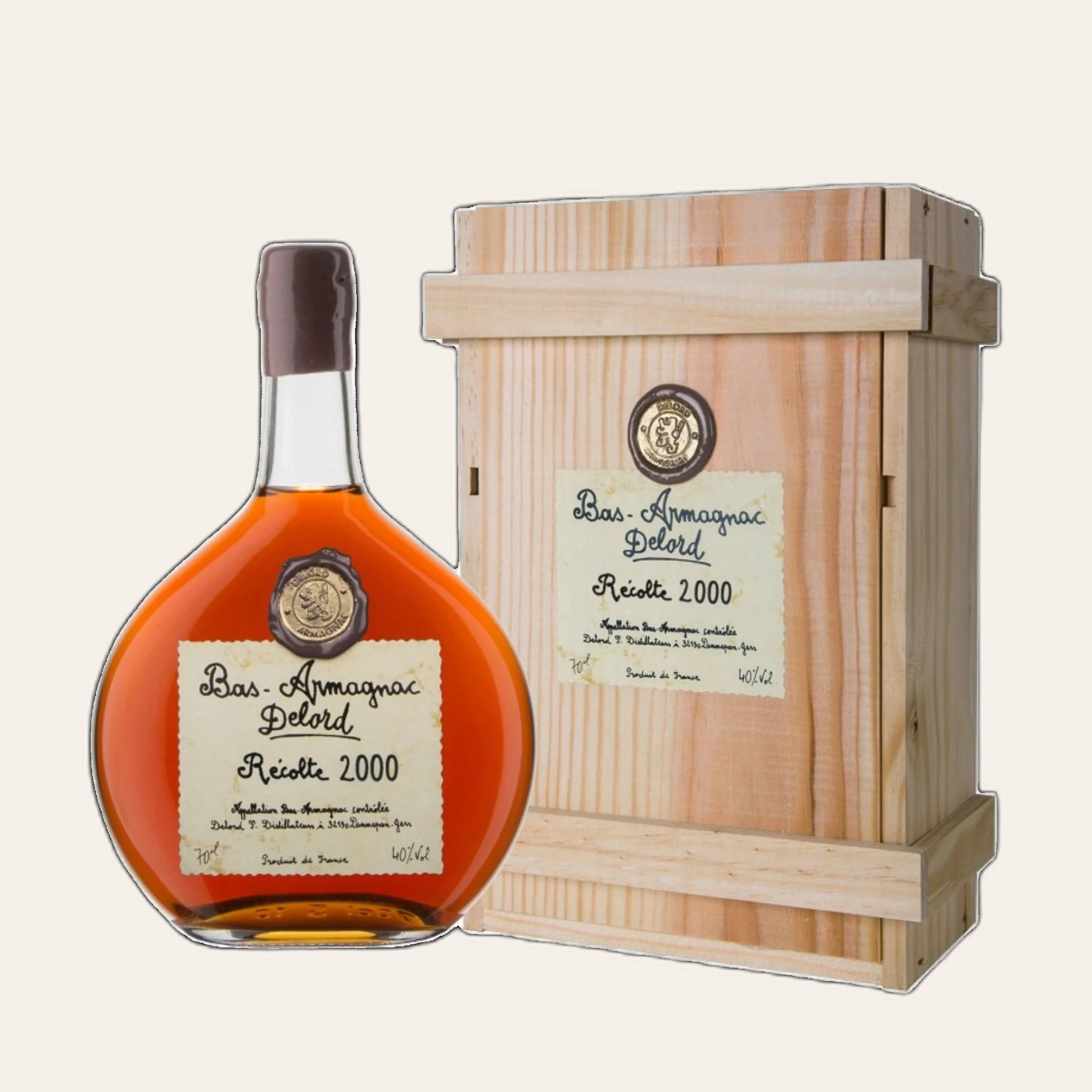 Rượu Brandy Pháp Armagnac Delord Vintage 2000