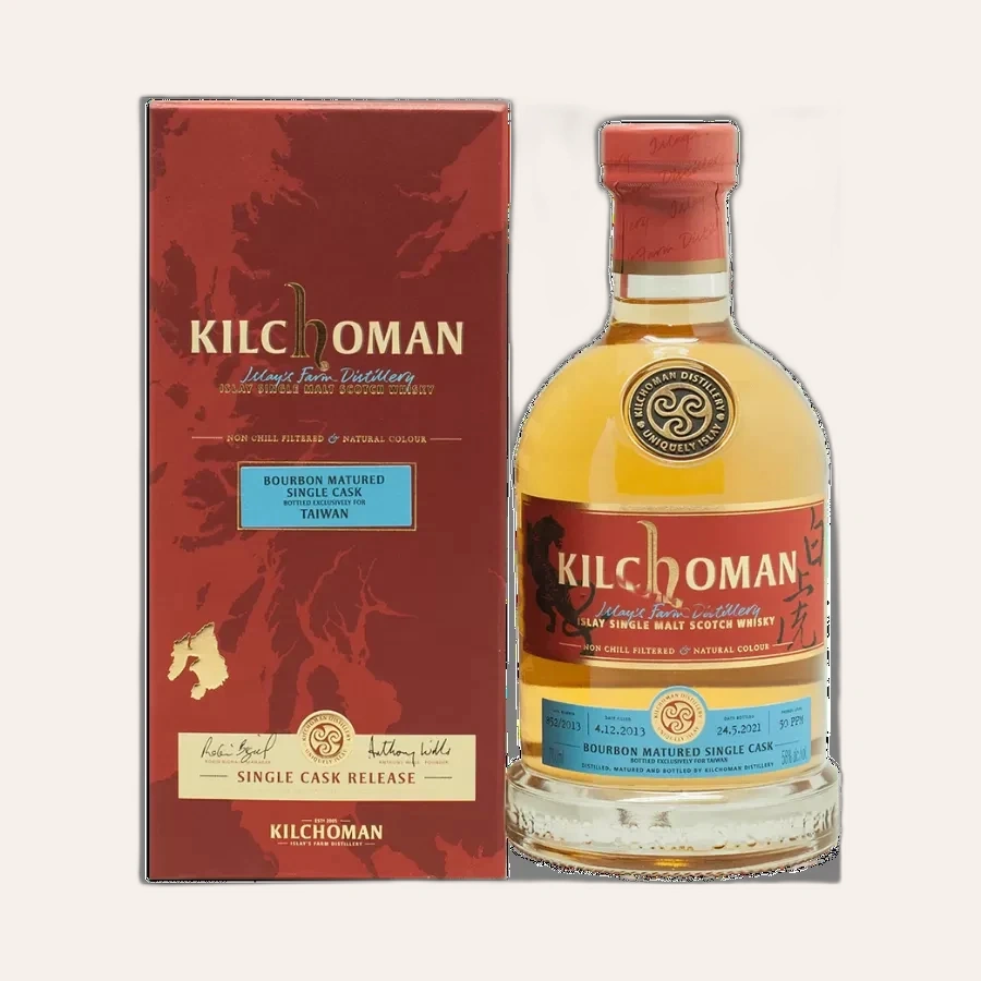 Rượu Whisky Kilchoman Bourbon Matured Single Cask #852 2013