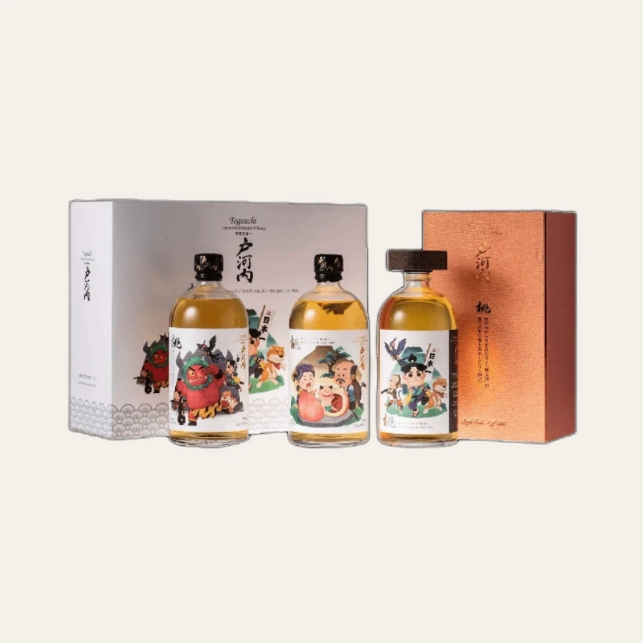 Rượu Whisky Nhật Togouchi Momotaro Special Limited Edition Set 3 Chai