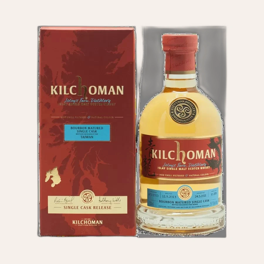 Rượu Whisky Kilchoman Bourbon Matured Single Cask #673 2013