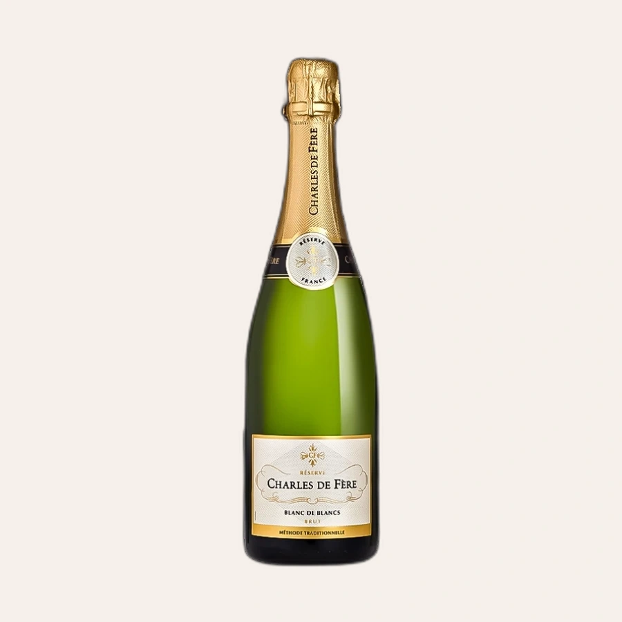 Rượu Sparkling Pháp Charles De Fere Blanc De Blancs