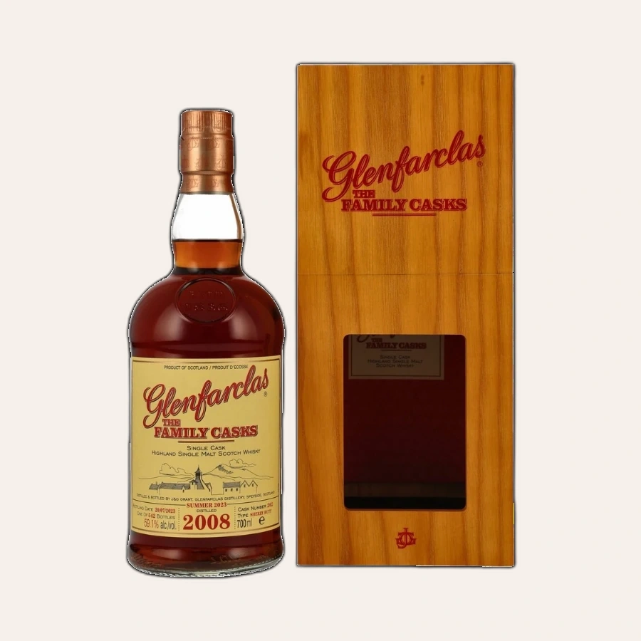 Rượu Whisky Glenfarclas 15 Year Old Family Casks 2008
