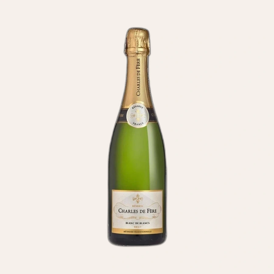Rượu Sparkling Pháp Charles de Fere Reserve Blanc de Blancs Brut