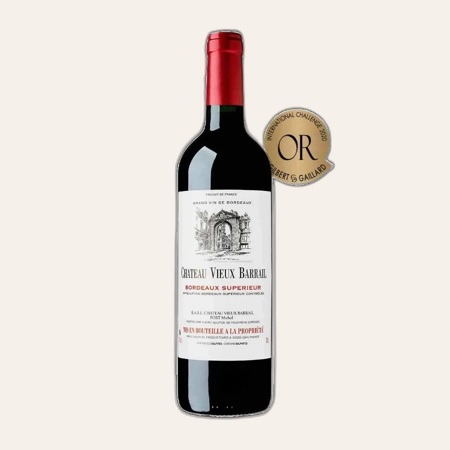 Rượu Vang Đỏ Pháp Chateau Vieux Barrail