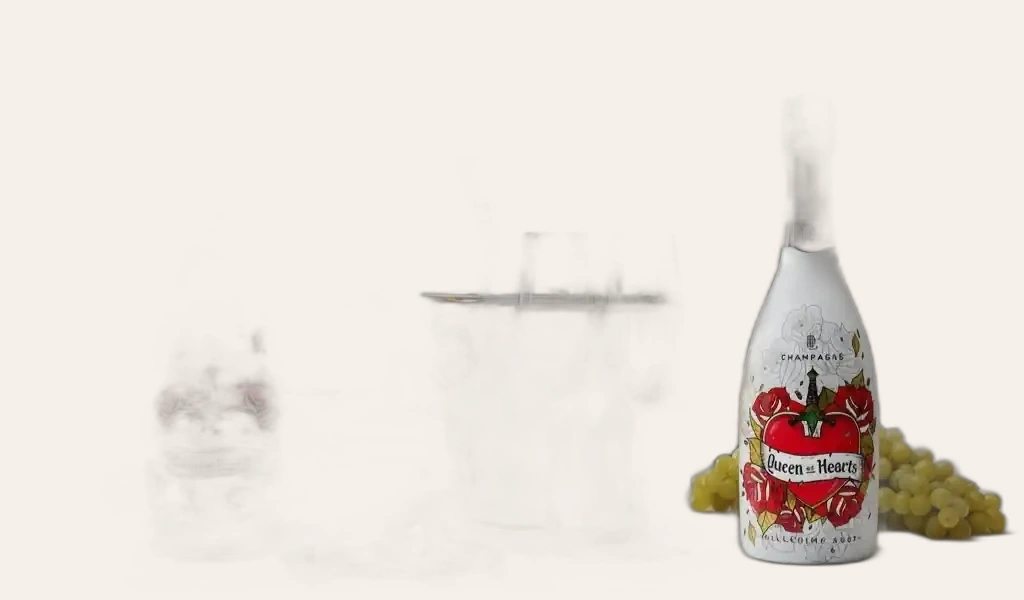 Rượu Champagne Pháp Queen of Hearts Chardonnay Millesime 2007